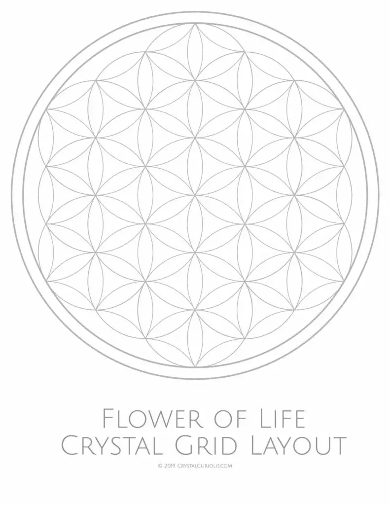 Flower of Life Crystal Grid
